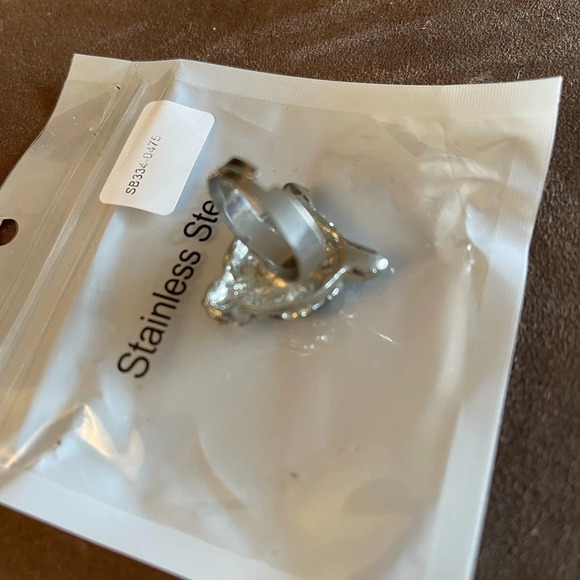 NWT Tiger Stainless Steel Adjustable Ring - Picture 5 of 8